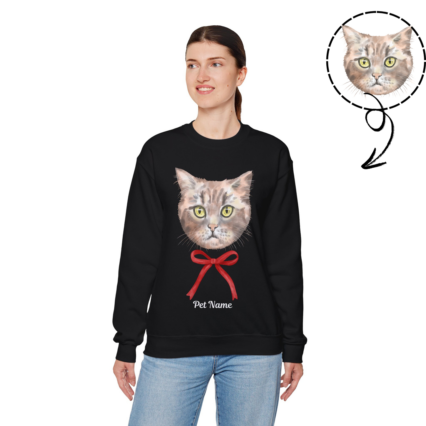 Custom Coquette Print Sweatshirt: Subtle Charm, Big Personality!