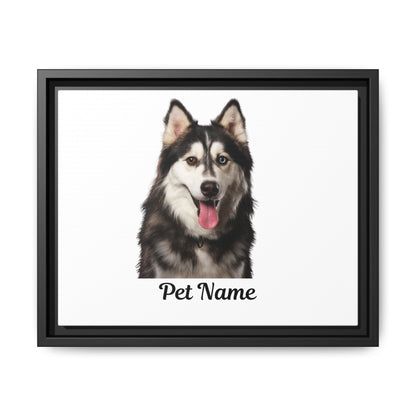 Custom Pet Matte Canvas: Framed Elegance for Your Beloved Companion!