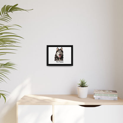 Custom Pet Matte Canvas: Framed Elegance for Your Beloved Companion!