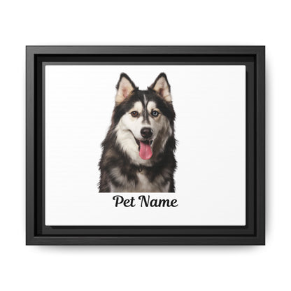 Custom Pet Matte Canvas: Framed Elegance for Your Beloved Companion!