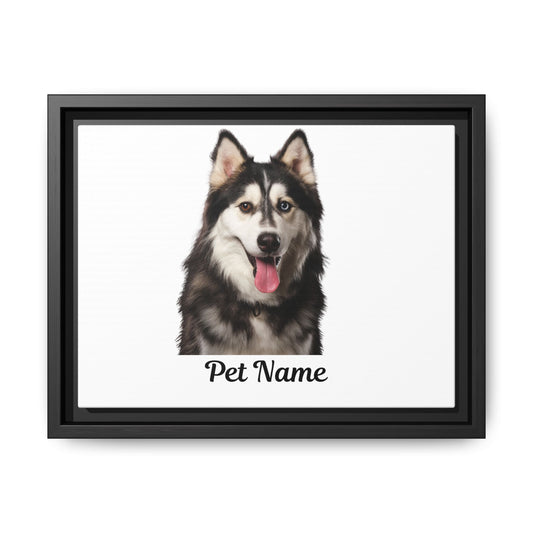 Custom Pet Matte Canvas: Framed Elegance for Your Beloved Companion!