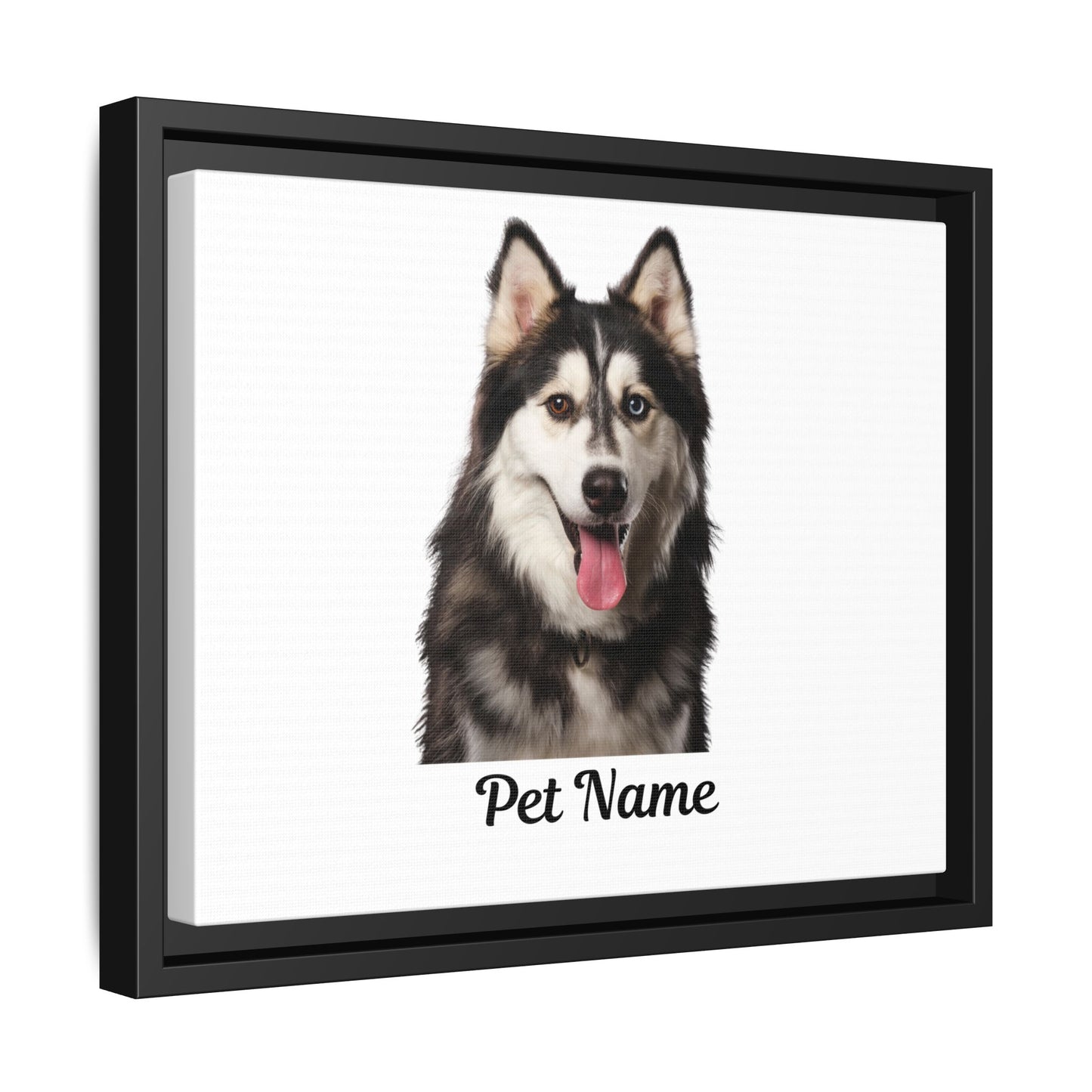 Custom Pet Matte Canvas: Framed Elegance for Your Beloved Companion!