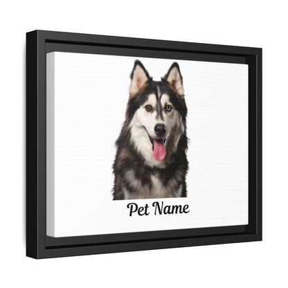 Custom Pet Matte Canvas: Framed Elegance for Your Beloved Companion!