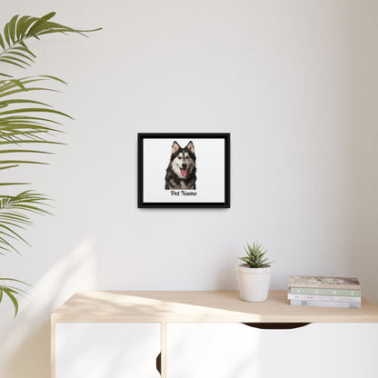 Custom Pet Matte Canvas: Framed Elegance for Your Beloved Companion!