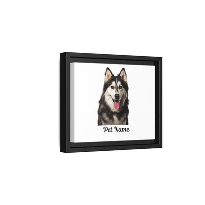 Custom Pet Matte Canvas: Framed Elegance for Your Beloved Companion!