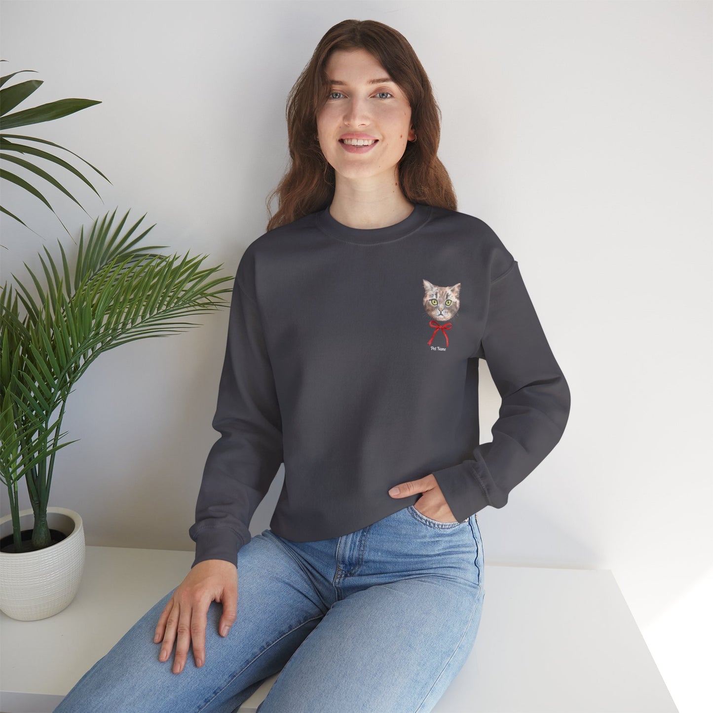 Custom Coquette Pocket Print Sweatshirt: Subtle Charm, Big Personality!