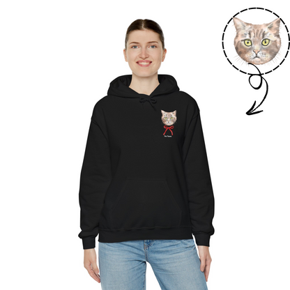 Custom Coquette Pocket Print Hoodie: A Touch of Pet Charm!